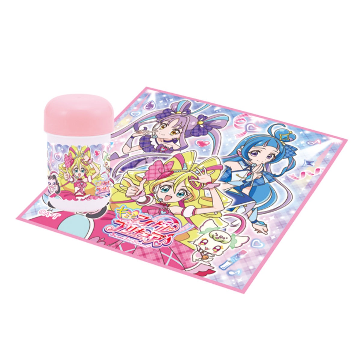 キミとアイドルプリキュア♪ おしぼりセット ケース付き 抗菌仕様 おて