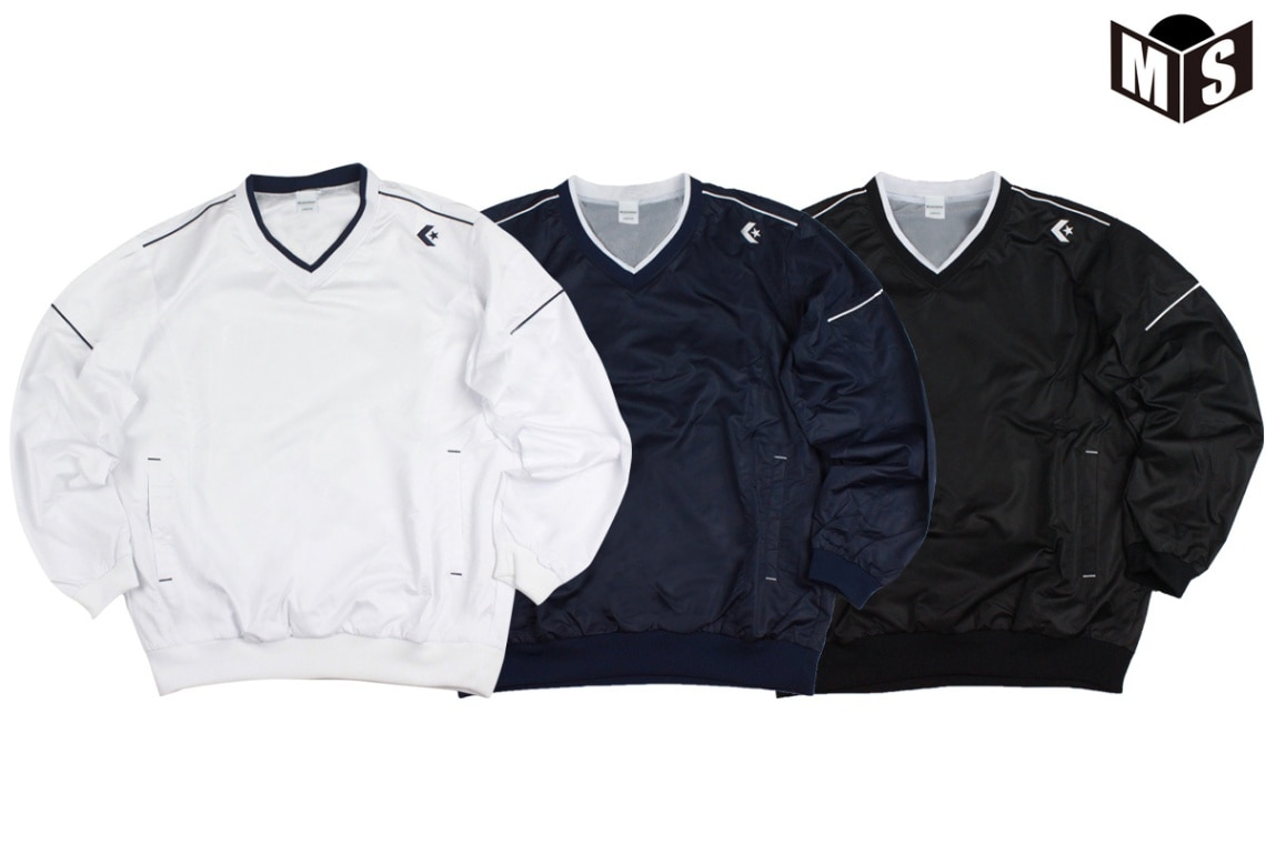 【3色展開】【S-2XOサイズ展開】コンバース CONVERSE Vネックウォームアップ［スリムタイプ］【CB162510S】※セットアップ可能