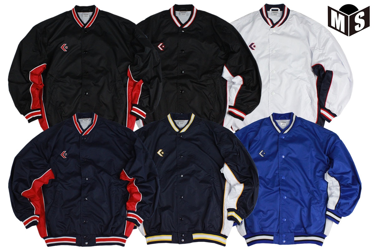 【6色展開】【140-160サイズ展開】【ジュニア】コンバース CONVERSE Jr.ウォームアップジャケット［前ボタン］【CB482501S】※セットアップ可能