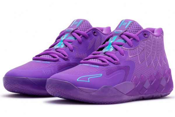 ں٤ʤۥס PUMA MB.01 Queen City LaMelo Ball ܡ ͥ㡼ǥ NBA 㡼åȡۡͥå Limited store only Release Purple Glimmer-Blue Atoll 377237-10