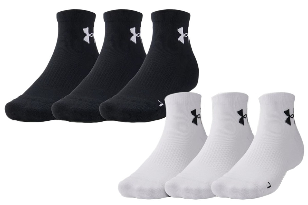 ローソックス3足組 アンダーアーマー 【1371937】 バスケ ソックス
