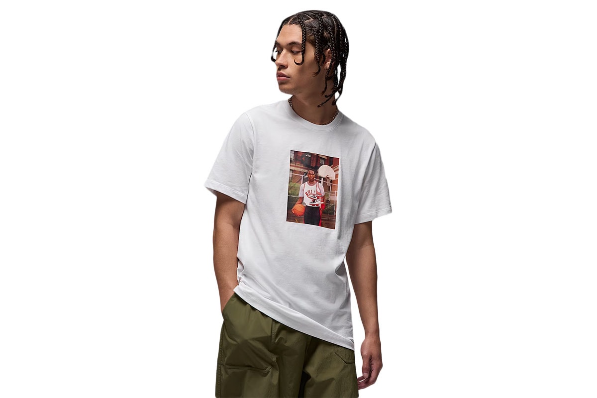 フォト Tシャツ ジョーダン【HJ2354-100】 バスケ tシャツ 半袖