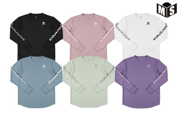 マルチフォントオーバーサイズドロングスリーブTシャツ(EZBH