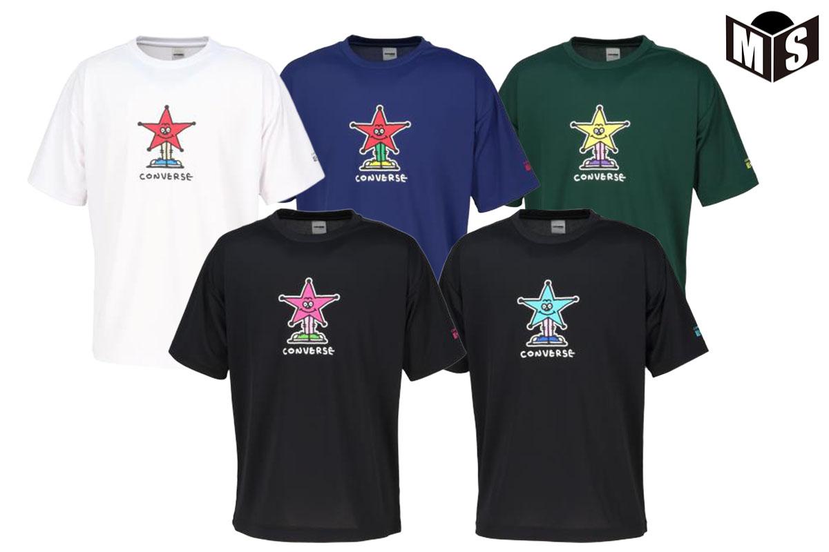 5FプリントTシャツ コンバース 【CB252358】 バスケ tシャツ 半袖 2025/6/22