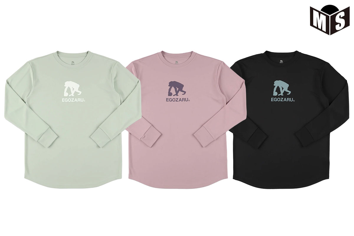 ラインロゴ バックプリントロングスリーブTシャツ エゴザル 【EZFW25ULS008】 バスケ ロンt 長袖 練習