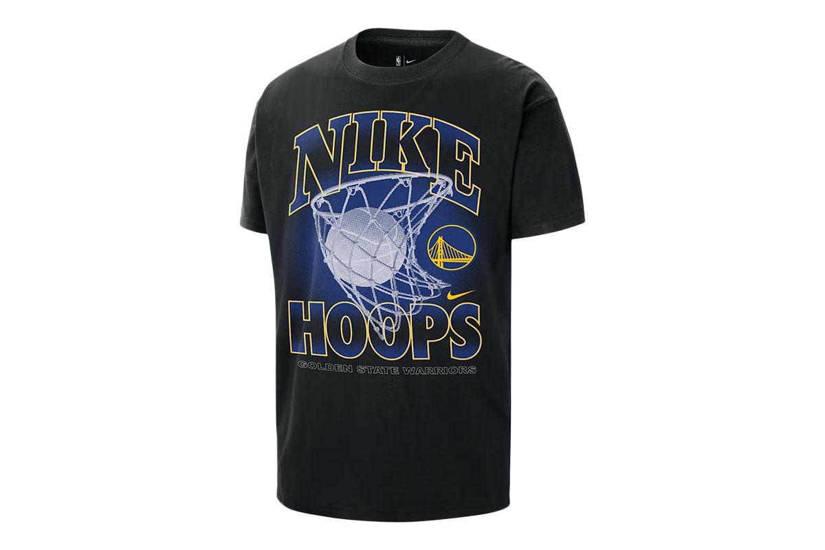 ゴールデンステート・ウォリアーズ コートサイドNBA マックス90 Tシャツ ナイキ 【HQ1269-010】 バスケ tシャツ 半袖 2025/7/18