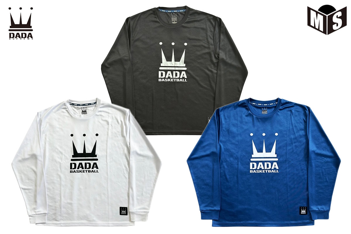 CROWN BASKETBALL ロングTシャツ ダダ 【DAL25F008】 バスケ ロンt 長袖