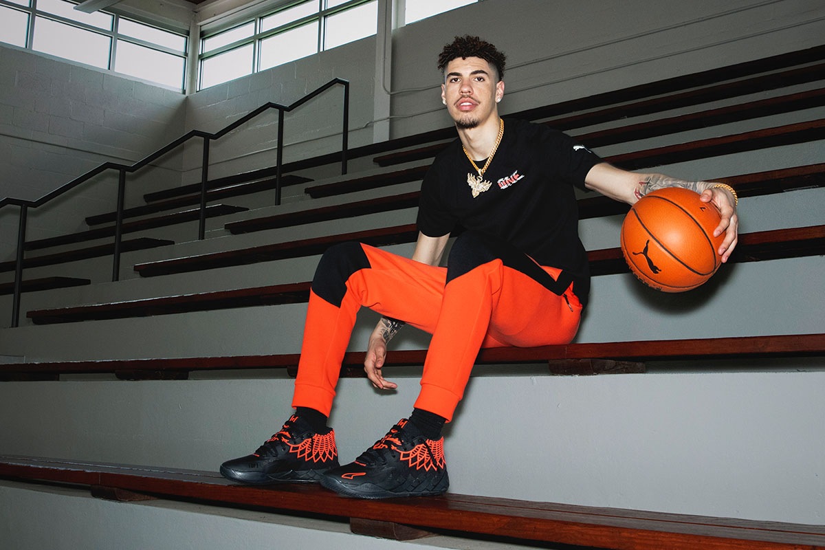 ںͽʤۥס PUMA MB.01 BLACK BLAST LaMelo Ball ܡ ͥ㡼ǥ NBA 㡼åȡۡͥå Limited store only Release Puma BLack 376443-08