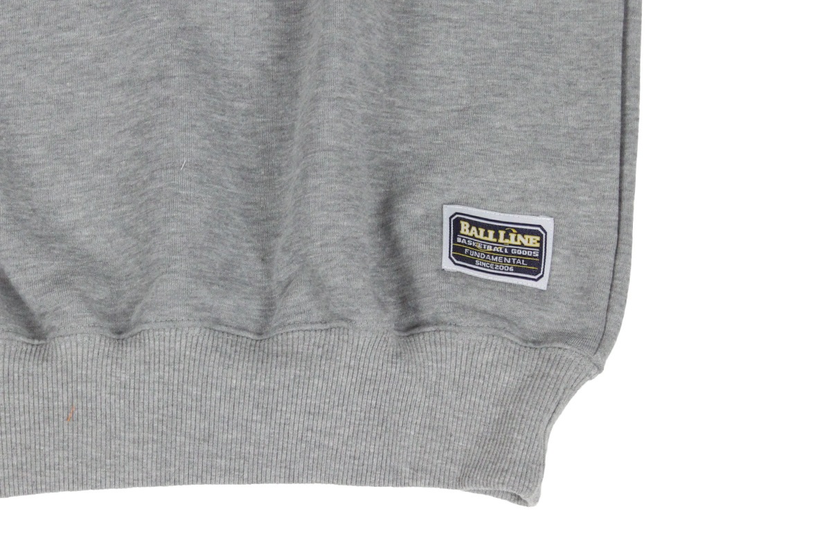 ◆刺繍対応◆ スウェットシャツ ボールライン  【BLSS-1000】 バスケ 長袖 トレーナー