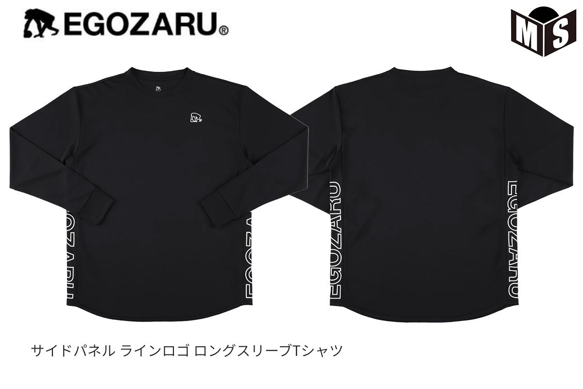 サイドパネル ラインロゴ ロングスリーブTシャツ エゴザル