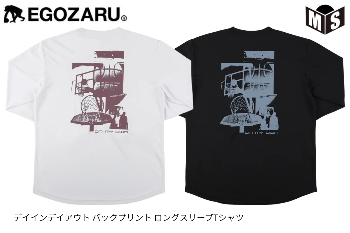 デイインデイアウト バックプリント ロングスリーブTシャツ エゴザル