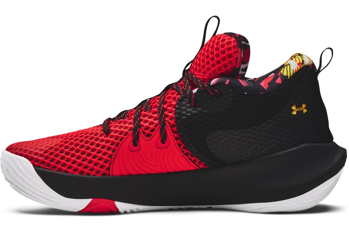 under armour basketball shoes red and black
