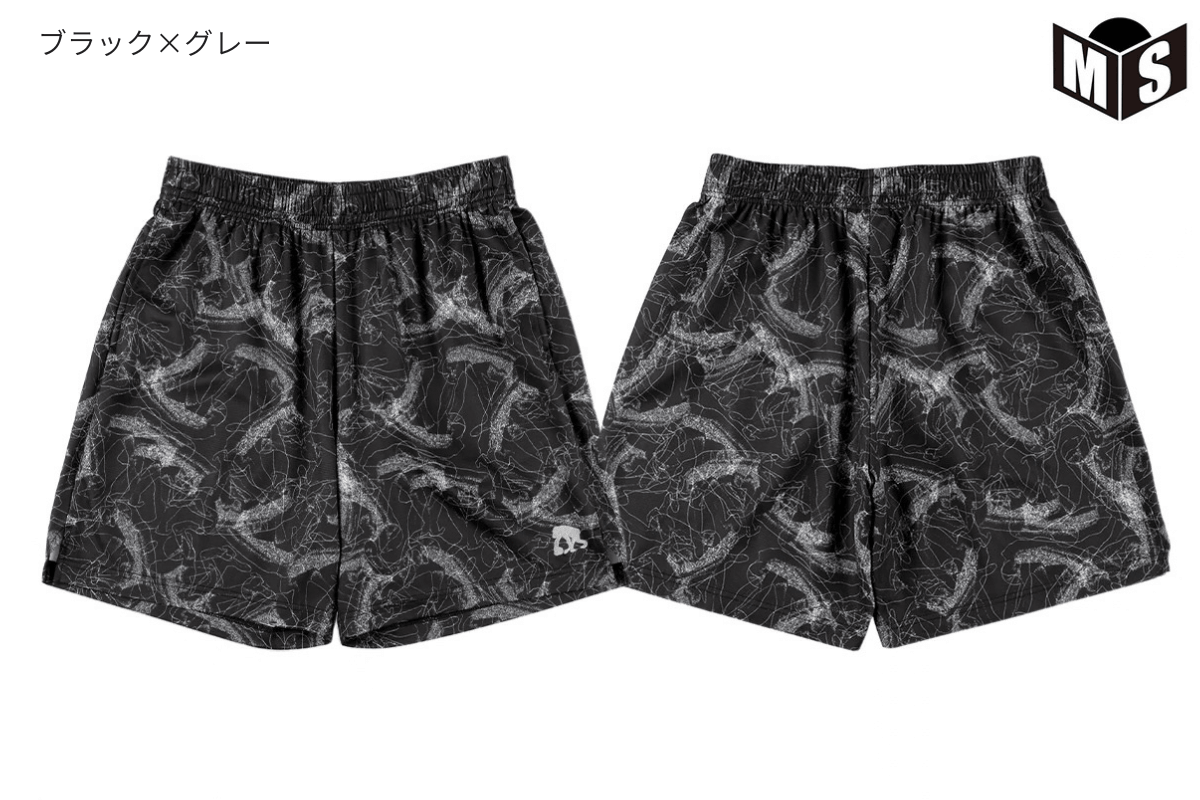 ひざ上丈］ アブストラクトネス ショートパンツ エゴザル