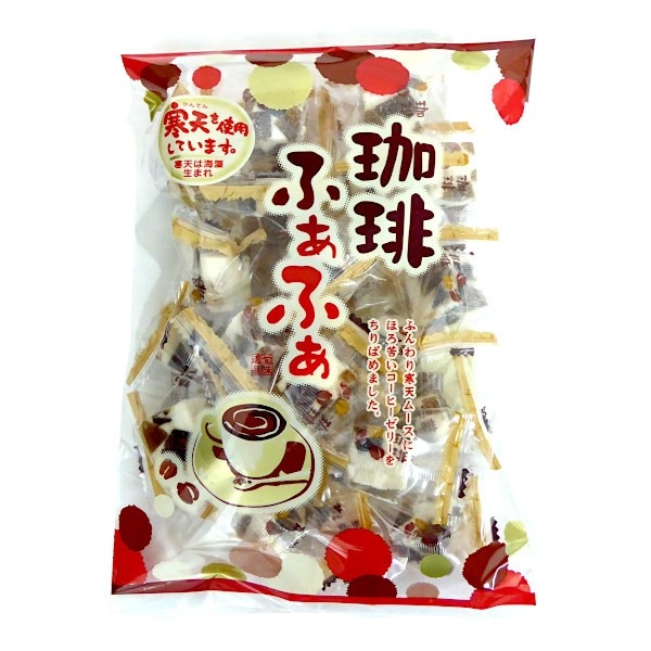 津山屋 珈琲ふぁふぁ 210g×12袋 津山屋製菓 和菓子メレンゲ寒天ゼリー