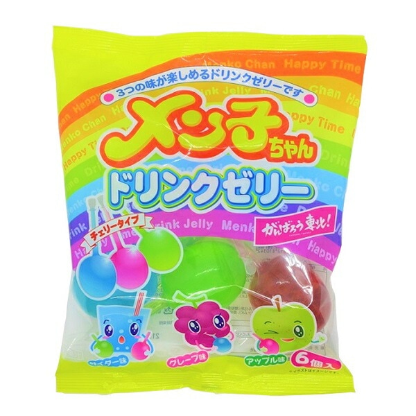 strawberry♡様確認用 2 アキヤマ メン子ちゃん ドリンクゼリー 6個入×1袋 | 食品,飲料