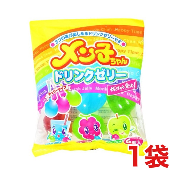 あきちゃん　お菓子ゼリー詰合せ アキヤマ メン子ちゃん ドリンクゼリー 6個入×1袋 | 食品,飲料 | みぞ