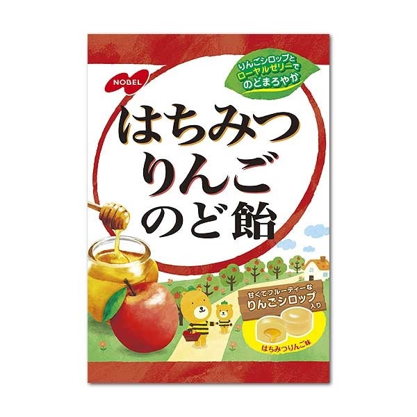 ノーベル製菓 はちみつりんごのど飴 110g×48袋 | お菓子,あめ