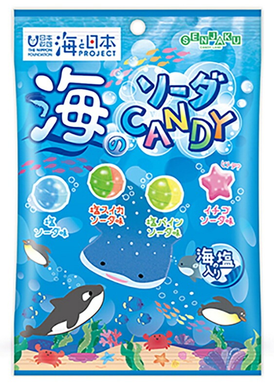 絵画　海　羽　飴 扇雀飴本舗 海のソーダCANDY 80g×1袋 | お菓子,あめ・キャンディー,袋