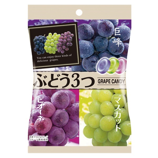 パイン製菓 ぶどう3つ 75g×10袋 | お菓子,あめ・キャンディー | みぞた