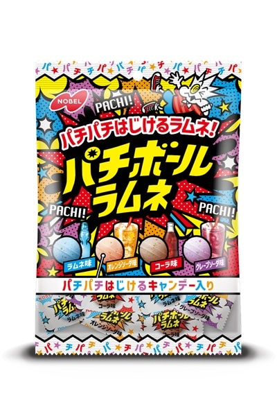 ノーベル製菓 パチボールラムネ ドリンクアソート 60g×1袋 | お菓子