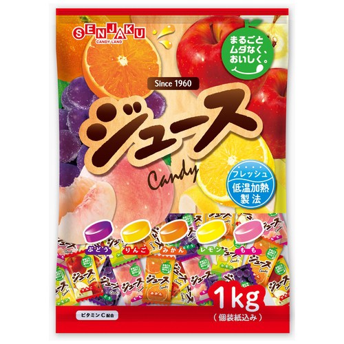 扇雀飴本舗 1kg ジュースキャンディー×1袋 | お菓子,あめ