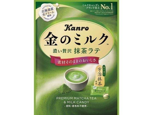 カンロ 金のミルクキャンディ抹茶ラテ 436g×1袋 徳用サイズ | お菓子