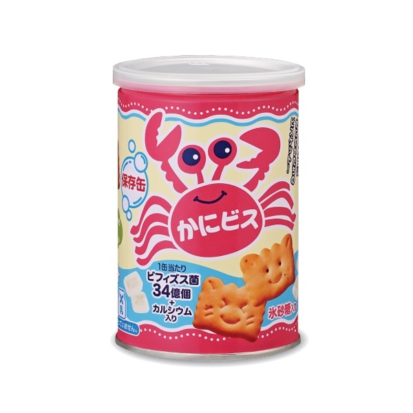 サンリツ 缶入かにビス 100g 氷砂糖入 三立製菓【非常食】ケース販売