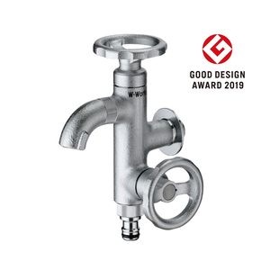 二口横水栓 ウォーターワークス メッキ