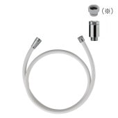 シャワーホース(ホワイト)+調圧弁(金属)セット