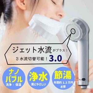 バブリージョワー 3.0 （JS24W） ナノバブル 塩素除去 ミスト 節水 保湿 洗浄