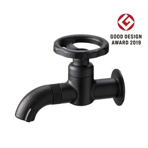 横水栓ウォーターワークス（マットブラック）屋外 蛇口