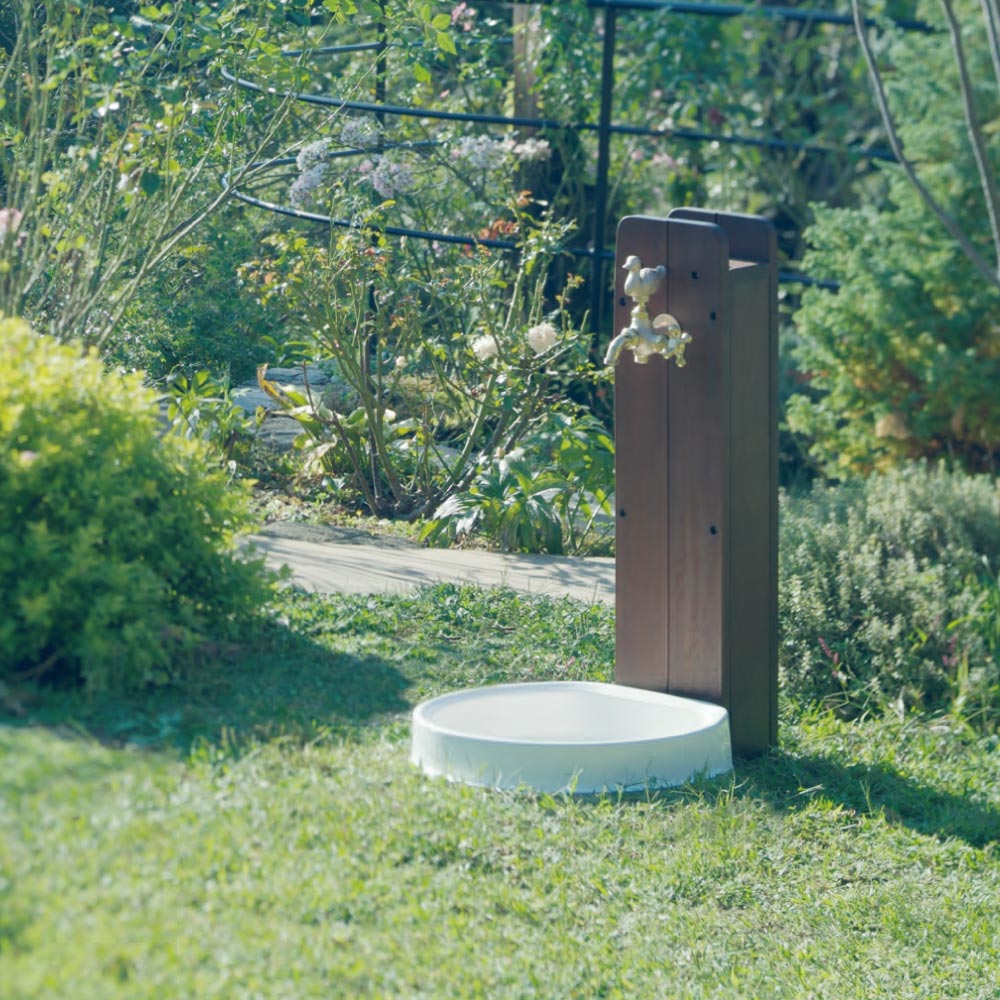 ウッド ボード 水栓柱 スタンダード水栓柱