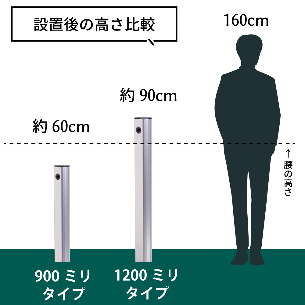 丸型水栓柱 17型（シルバー）｜アルミ製で円柱形状の立水栓｜シンプル
