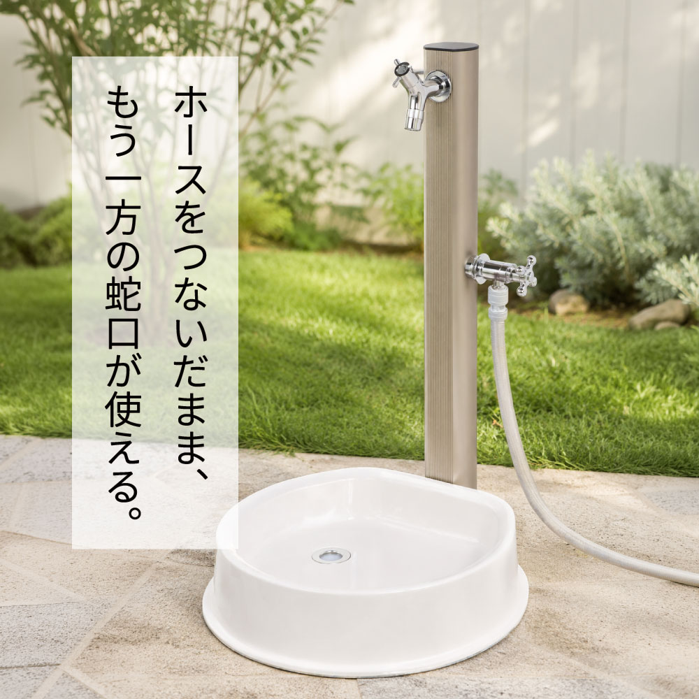 ホース接続水栓（メッキ） ホース接続水栓