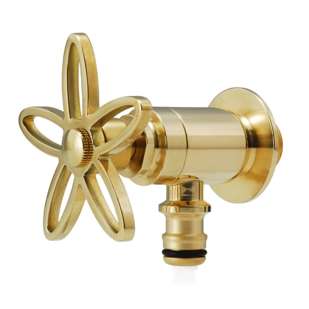 ホース接続水栓（研磨・スミレハンドル） G102-SB ホース接続水栓