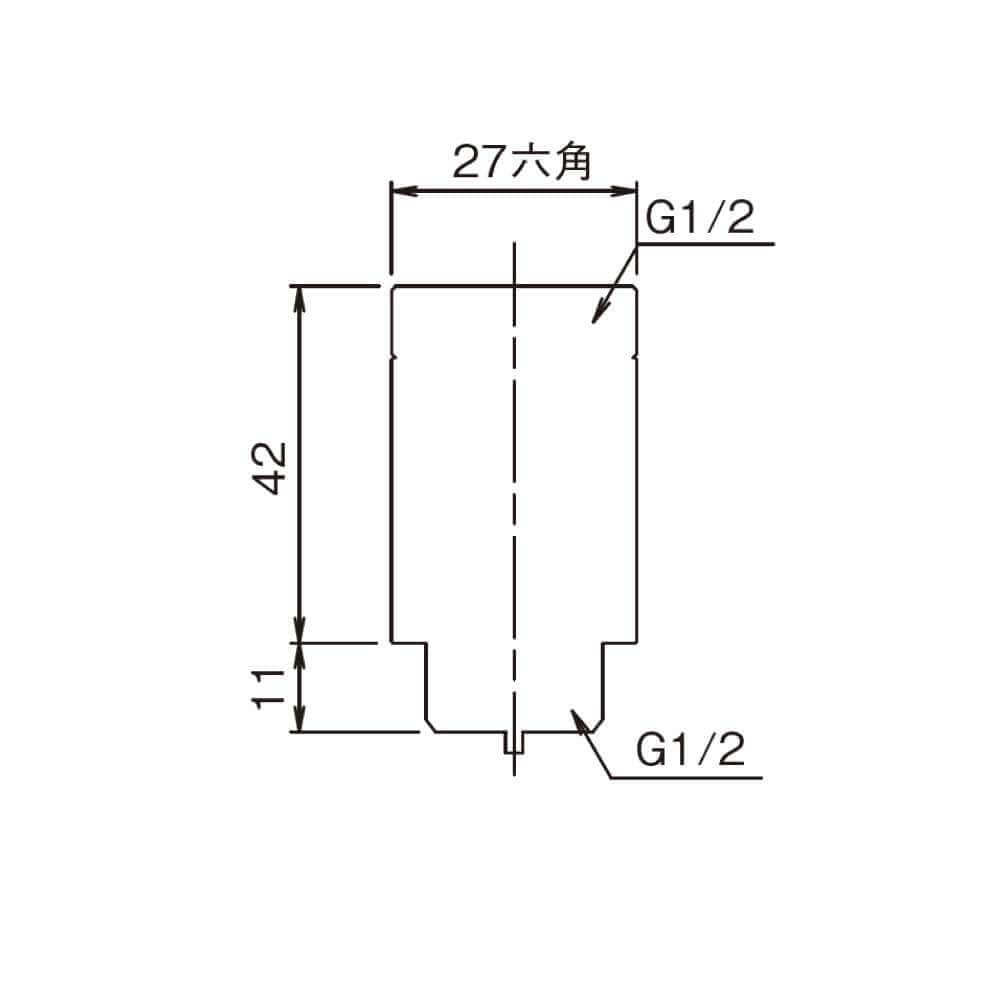 シャワー用調圧弁(金属) STV-K 水圧を調整 ねじサイズG1/2 水栓とシャワーホースの間に取り付け 調圧弁