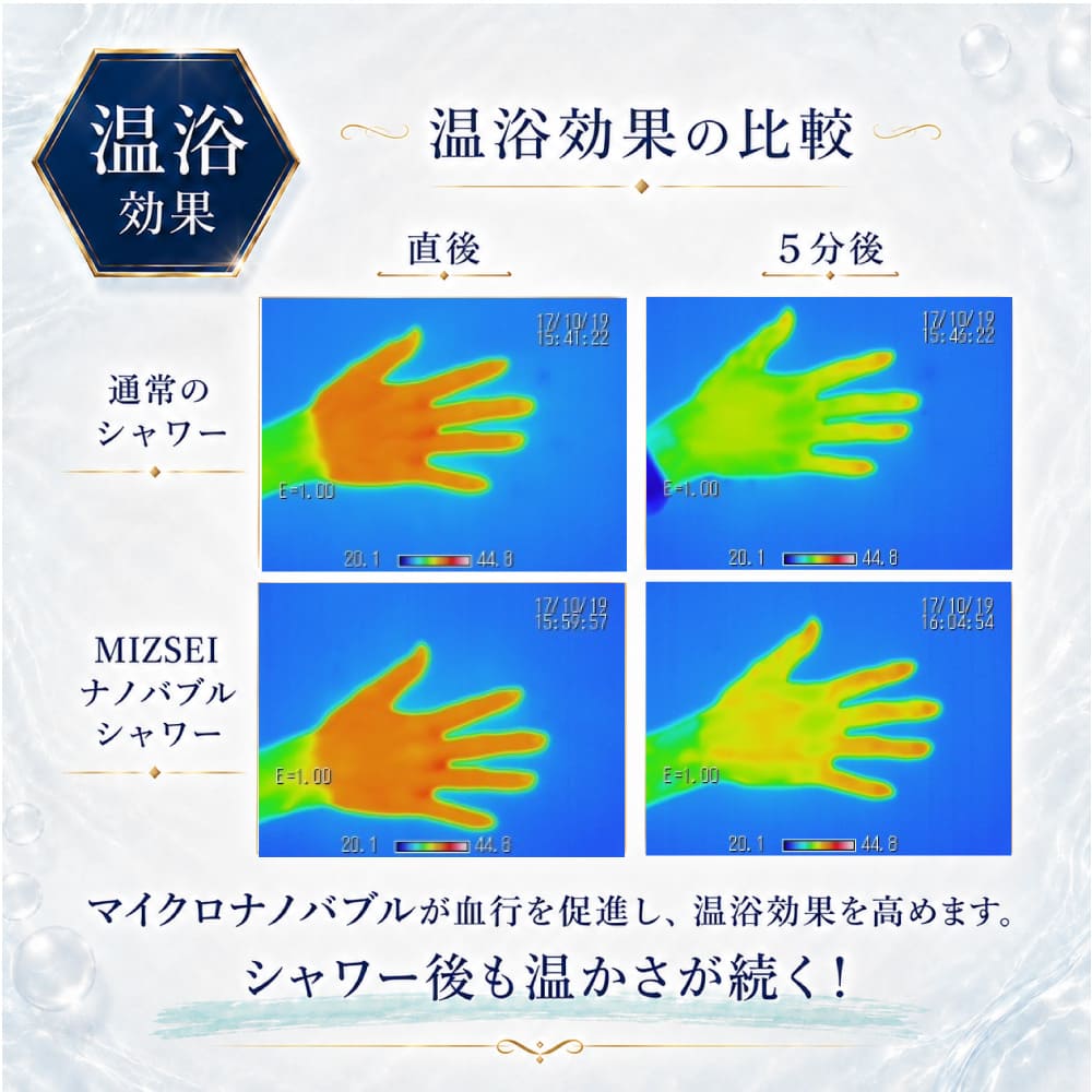 バブリーミスティシャワー3.0(ストップボタン無し) ナノバブルシャワーヘッド
