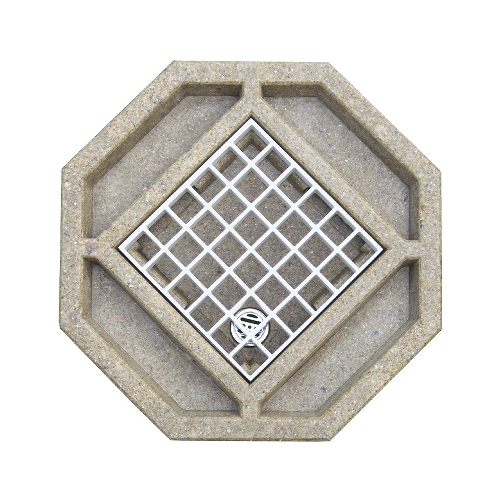 水栓パン Octagon（オクタゴン） ブラウン G211P8-R 屋外水栓パン