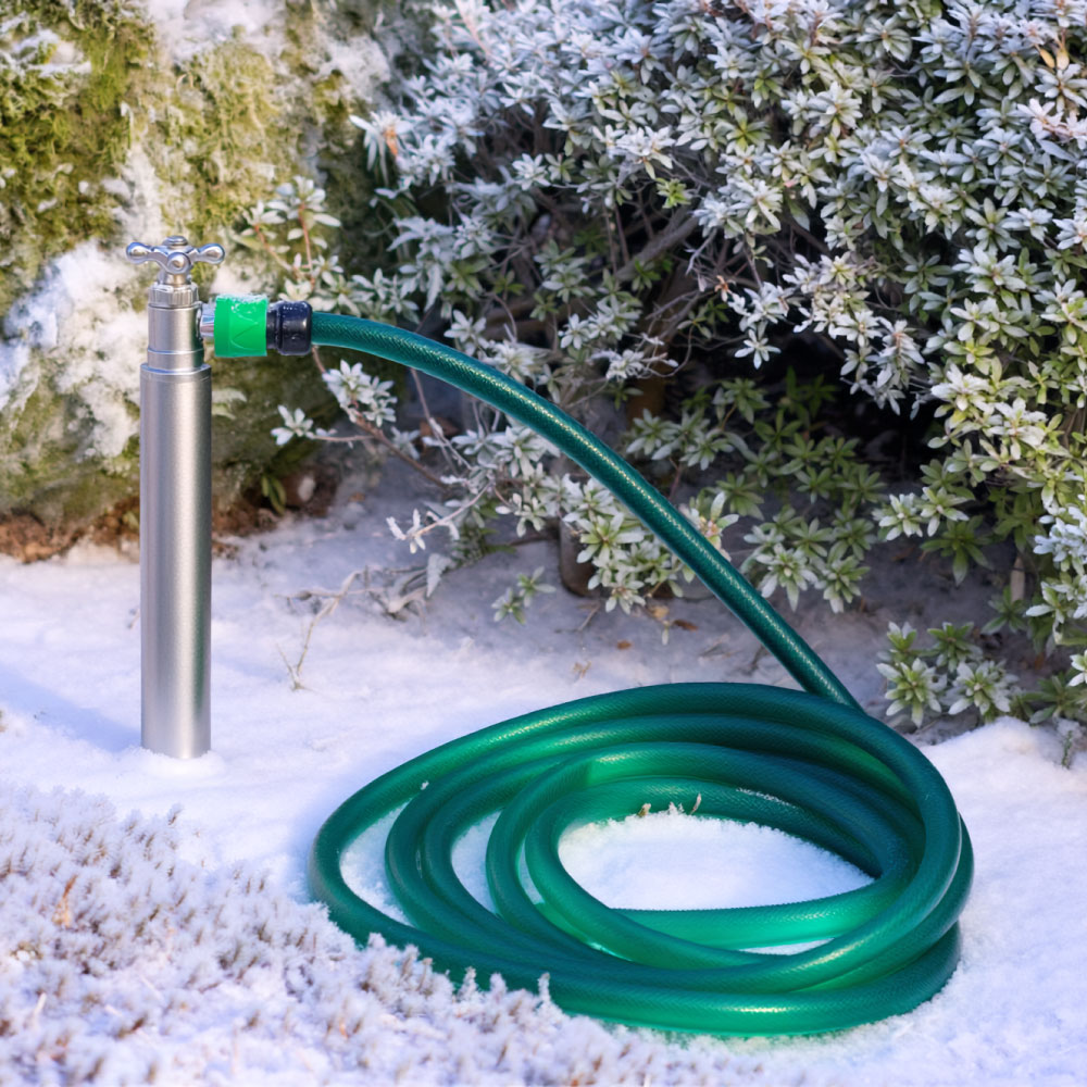 スプリンクル 凍結防止 シルバー ミニ水栓柱