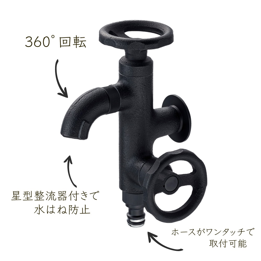 二口水栓の特長
