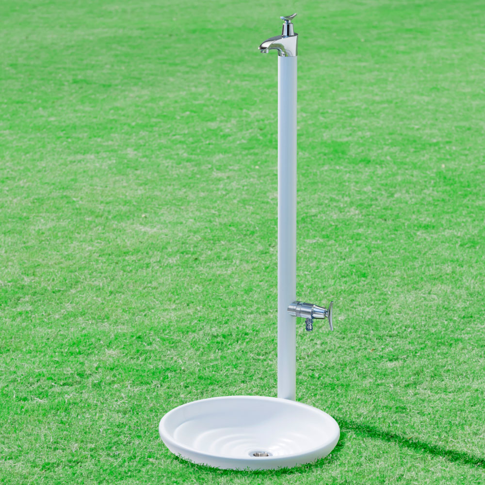 HAMON ハモン ホワイト 屋外水栓パン