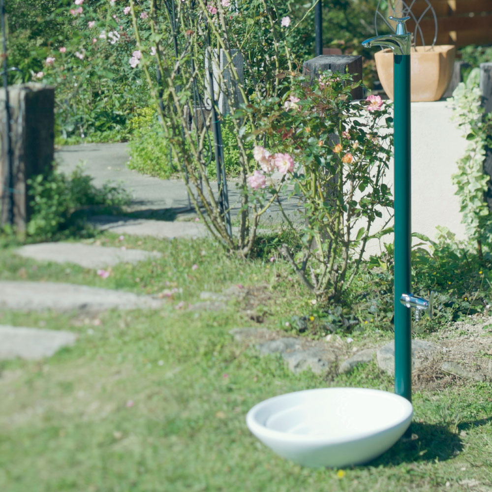 HAMON ハモン ホワイト 屋外水栓パン