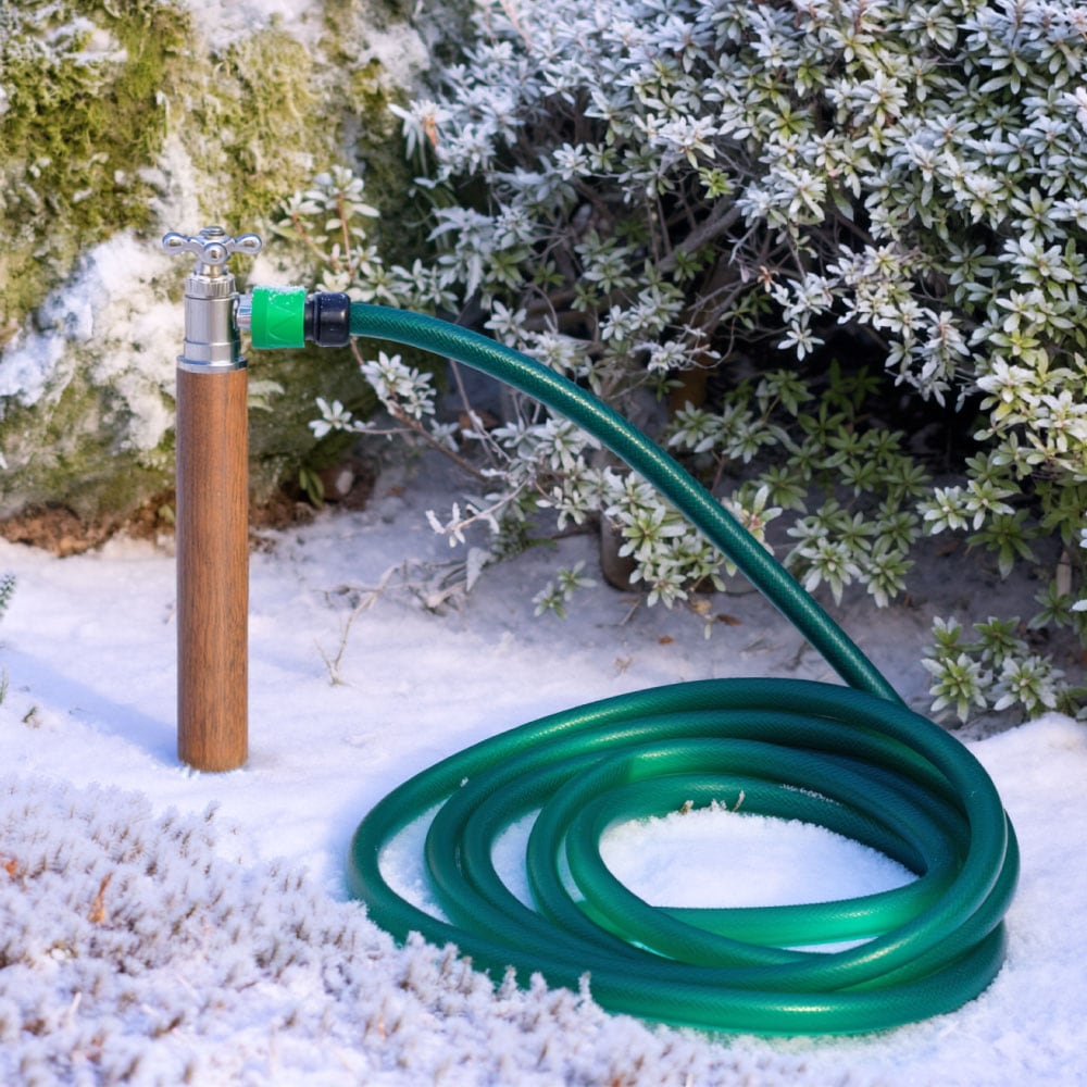 スプリンクル 凍結防止 クルミ木目 ミニ水栓柱