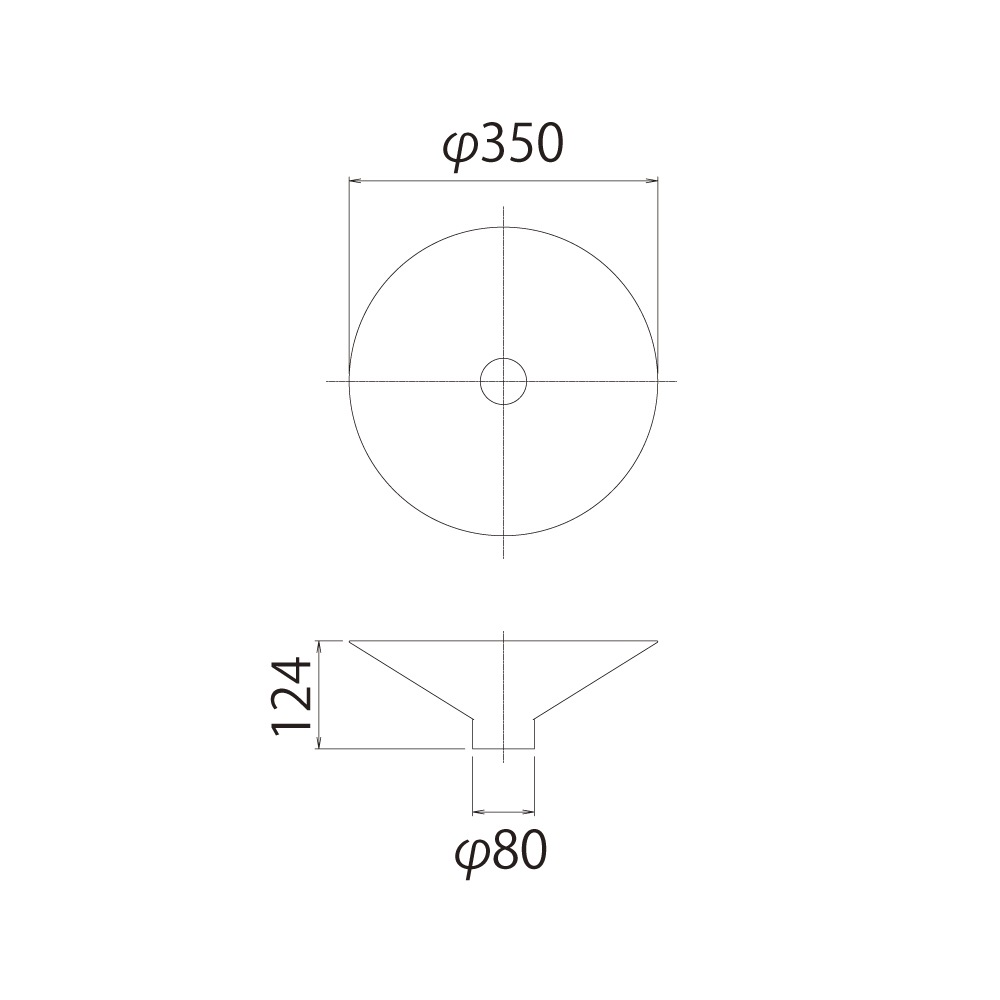 ステンレス ガーデンパン φ350 屋外水栓パン