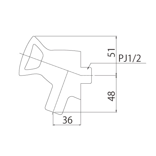 横水栓 ケトル(鋳肌) 屋外 蛇口 横水栓