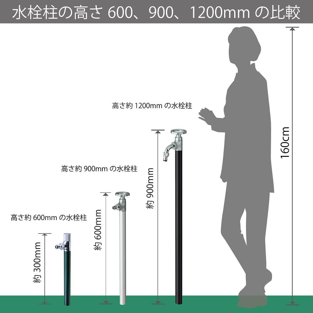 AT式スプリンクル2.0　シルバー G24ASS ミニ水栓柱