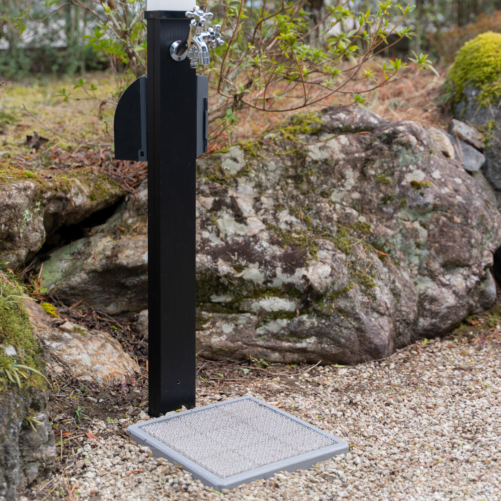 スクエアG15 グレー 屋外水栓パン