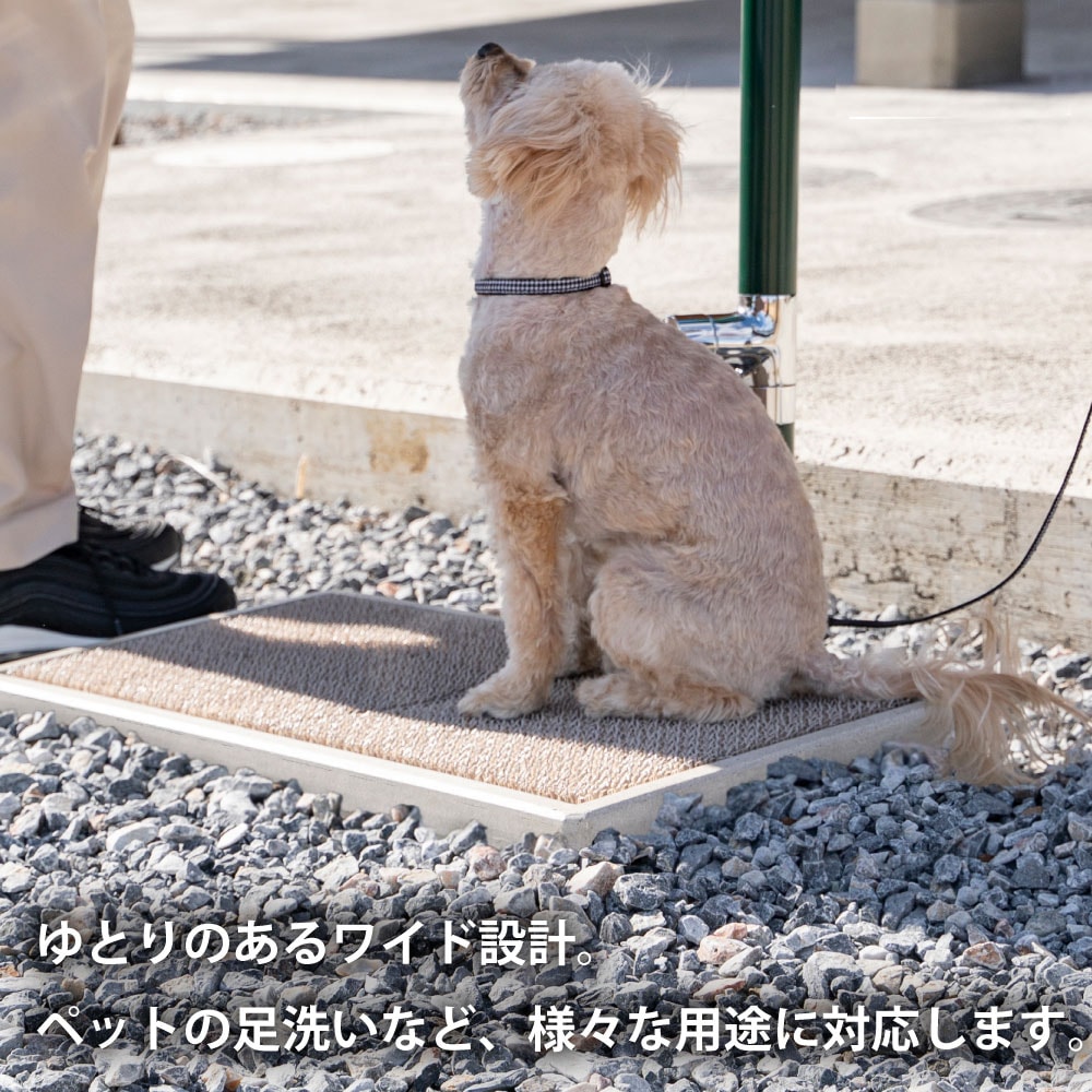 ღページ ガーデンパン スクエアワイドG17 ブラック｜ レジンコンクリート製の