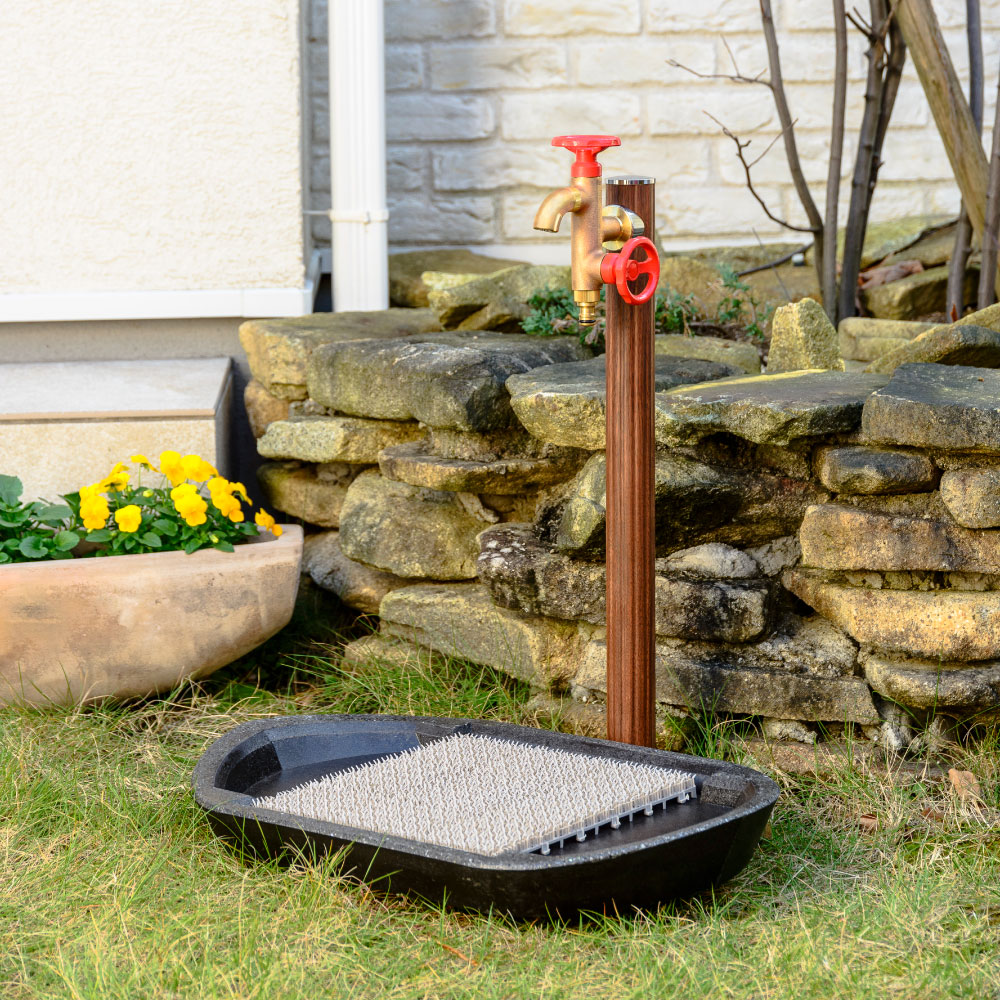 FUNE フネ ブラック 屋外水栓パン