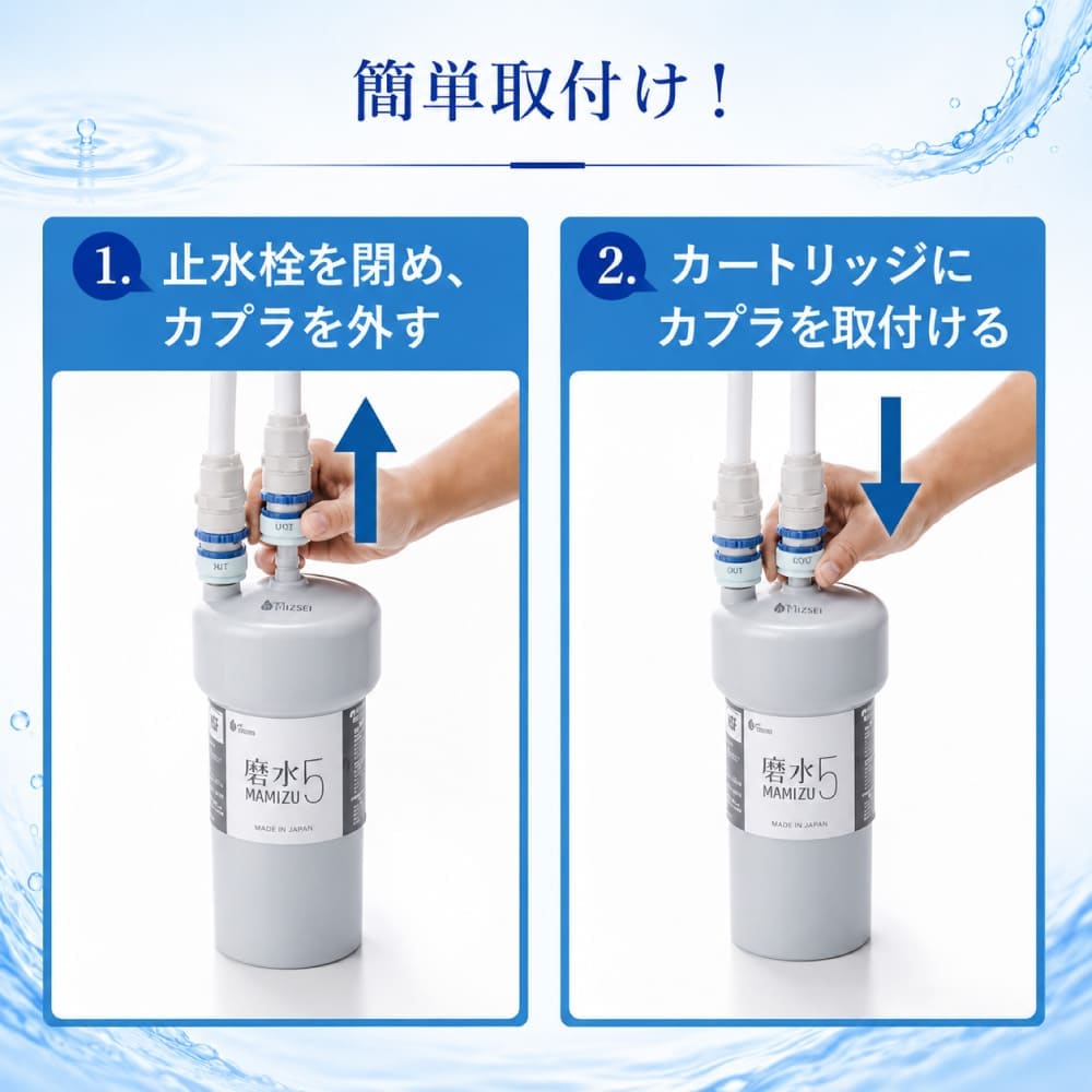 磨水5 アンダーシンク型浄水器用交換フィルター(定価購入) 浄水フィルター
